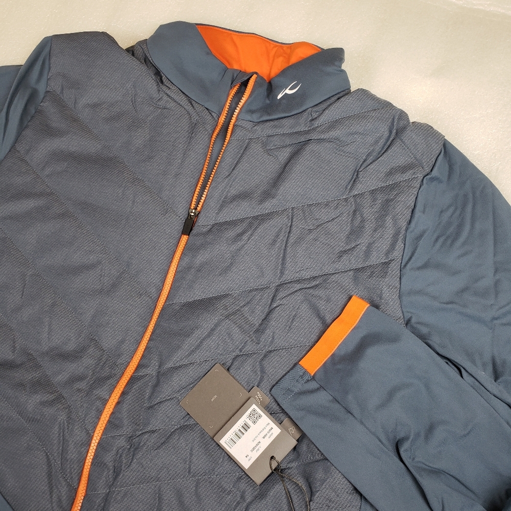 NWT KJUS Men's 54 XL Release Full Zip Golf Jacket Steel Blue Performance Hiking